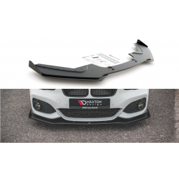 Накладка сплиттер на передний бампер на BMW 1 F20 / F21 M-Pack / M140i рестайл